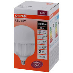Лампа светодиодная LED HW T 80Вт (замена 800Вт) матовая 4000К нейтр. бел. E27/E40 8000лм угол пучка 200град. 140-265В PF>/=09 OSRAM 4058075576933
