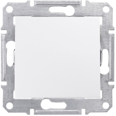 Schneider Electric SE Sedna Бел Выключатель 1-клавишный 10 А (сх.1) (SE SDN0100121)