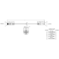 Hyperline PC-LPM-UTP-RJ45-RJ45-C5e-1M-LSZH-RD