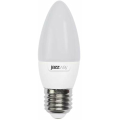 Лампа светодиодная Лампа светодиодная PLED-SP C37 7Вт свеча 5000К холод. бел. E27 560лм 230В JazzWay 1027849-2