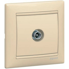 Legrand Valena Крем Розетка TV-FM проходная 862МГц 14 дБ (774334)
