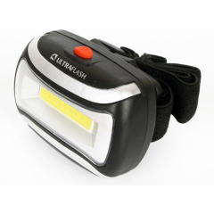 Фонарь карманный, ручной электрический Фонарь налобный LED 5380 (3Вт COB LED 3 режима черн. пласт. пакет) Ultraflash 12870