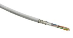 Кабели Ethernet Hyperline SFUTP4-C5E-S24-IN-PVC-GY-305 (SFTP4-C5E-SOLID-GY-305) (305 м)