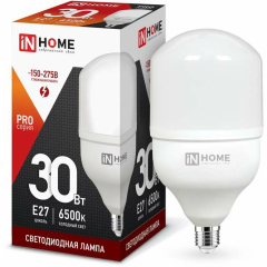 Лампа светодиодная Лампа светодиодная LED-HP-PRO 30Вт 230В 6500К E27 2700лм IN HOME 4690612031088