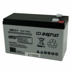 Аккумуляторы Энергия АКБ 12-7 Е0201-0019