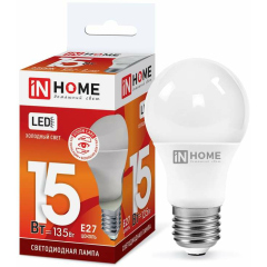 Лампа светодиодная Лампа светодиодная LED-A60-VC 15Вт 230В E27 6500К 1350лм IN HOME 4690612020280