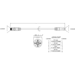 Hyperline PC-LPM-UTP-RJ45-RJ45-C6-1M-LSZH-BK