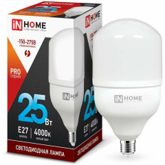 Лампа светодиодная Лампа светодиодная LED-HP-PRO 25Вт 230В 4000К E27 2250лм IN HOME 4690612031057