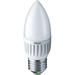 Лампа светодиодная Лампа светодиодная 94 481 NLL-P-C37-5-230-2.7K-E27-FR 5Вт свеча 2700К тепл. бел. E27 330лм 220-240В Navigator 94481