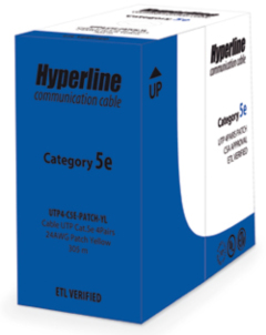 Hyperline UUTP4-C5E-P24-IN-PVC-RD-305 (UTP4-C5E-PATCH-RD-305) (305 м)