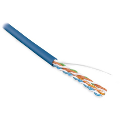 Кабели Ethernet Hyperline UUTP4-C5E-S24-IN-PVC-BL-305 (UTP4-C5E-SOLID-BL-305)