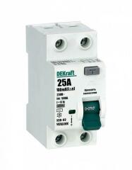 Устройство защитного отключения (УЗО) Выключатель дифференциального тока 2P 25А 10мА тип AC 6кА УЗО-03 SchE 14203DEK
