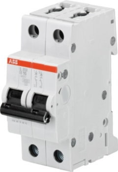 ABB S202 Автоматический выключатель 2P 10А (B) 6kA (2CDS252001R0105)