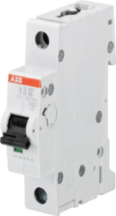 Аппараты защиты от сверхтоков и токов утечки (автоматические выключатели, УЗО, диффавтоматы) ABB S201M Автоматический выключатель 1P 20А (С) 10kA (2CDS271001R0204)