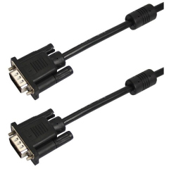 Соединительные кабели PROconnect Шнур VGA - VGA с ферритами, длина 1,8 метра, черный (17-5503-6)