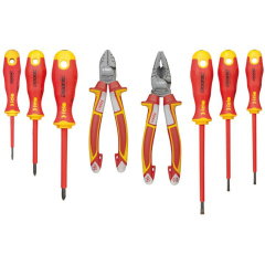 Набор диэлекрических отверток Ergonic с пасатижами и бокорезами (уп.8шт) Felo 41398517