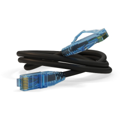 Hyperline PC-LPM-UTP-RJ45-RJ45-C6-0.5M-LSZH-BK