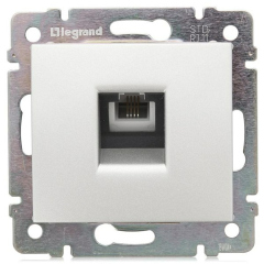 Розетки антенные, информационные, коммуникационные Legrand DIY Valena Алюм Розетка ТЛФ 1-ая (694347)