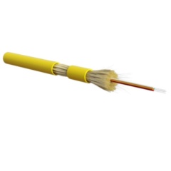 Оптоволоконный кабель Hyperline FO-DT-IN-9S-4-LSZH-YL