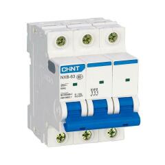 Выключатель автоматический модульный Выключатель автоматический модульный 3п C 25А 6кА NXB-63 (R) CHINT 814172