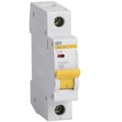 Выключатель автоматический модульный IEK MVA20-1-016-C