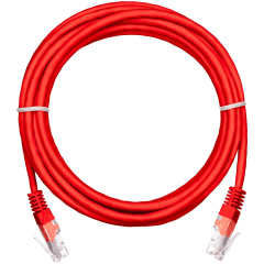 Патч-корды медные NETLAN EC-PC4UD55B-BC-PVC-030-RD-10