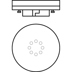 Лампа светодиодная LED Value LVGX5375 10SW/830 230В GX53 10х1 RU OSRAM 4058075582064