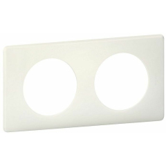 Рамки, адаптеры и декоративные элементы для ЭУИ Legrand Celiane2 Перкаль белый Рамка 2-я (2+2 мод) (066702)