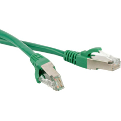 Патч-корды медные Hyperline PC-LPM-STP-RJ45-RJ45-C5e-1M-LSZH-GN