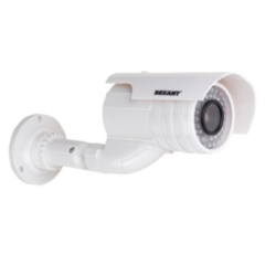 Муляжи камер видеонаблюдения REXANT Муляж камеры уличный, цилиндрический, белый (45-0240)