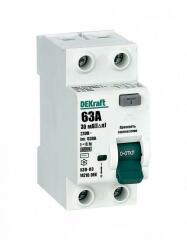 Устройство защитного отключения (УЗО) Выключатель дифференциального тока 2P 63А 30мА тип AC 6кА УЗО-03 SchE 14210DEK